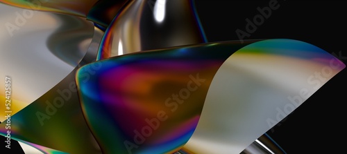 Abstract 3d render, futuris...