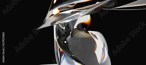 Abstract 3d render, futuris...