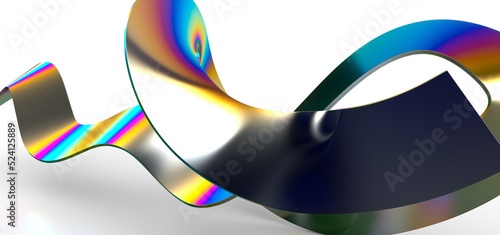 Abstract 3d render, futuris...