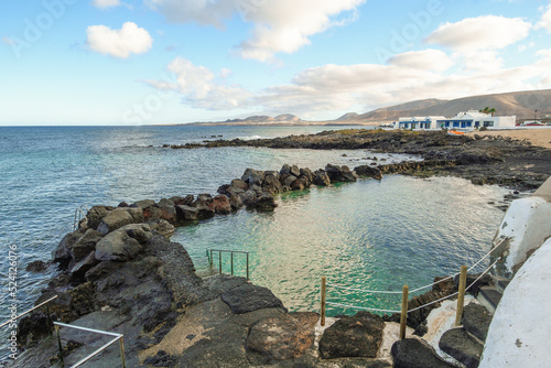 Natural pool by the sea in Arrieta photo