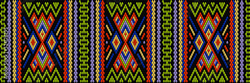  Pattern, ornament, tracery, mosaic ethnic, folk, national, geometric for fabric, interior, ceramic, furniture in the Latin American style.