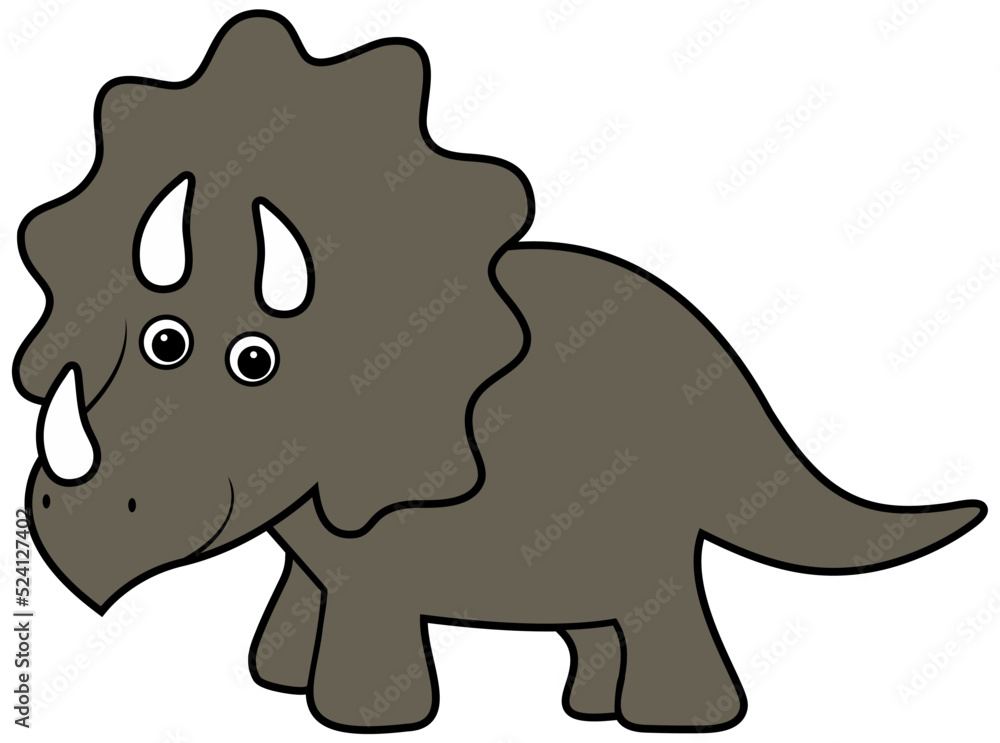 Triceratops- Dinosaur Vector Design Triceratops- Dinosaur Vector Design