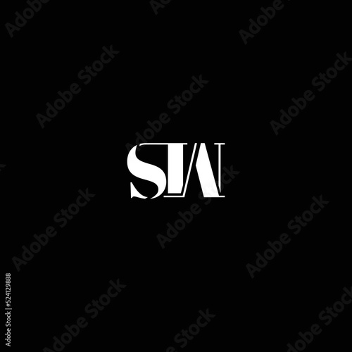 SW SW Logo Design, Creative Minimal Letter SW SW Monogram