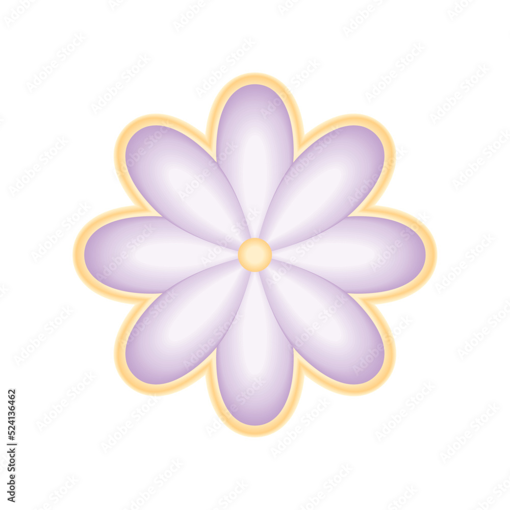 Naklejka premium flower icon isolated