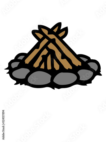 Lagerfeuer ohne Feuer Camping 