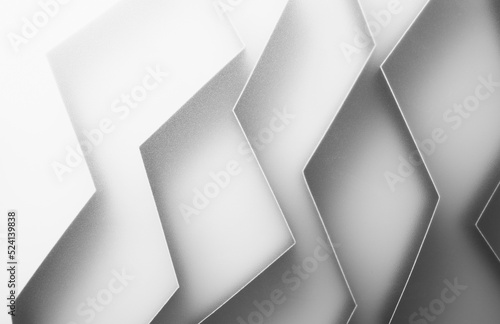 Abstract with zig zag shapes isolated on white