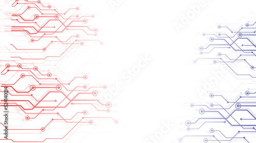 Circuit board high color background design. minimal lines abstract futuristic tech background. Vector digital art banner