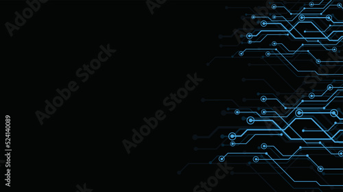 Circuit board, high computer color background. modern futuristic, Quantum computer technologies concepts, large data processing