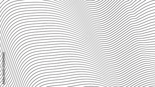 Thin line minimalistic. line round abstract. pattern of lines. minimal round lines abstract futuristic tech background. Vector digital art banner © BG DSgin