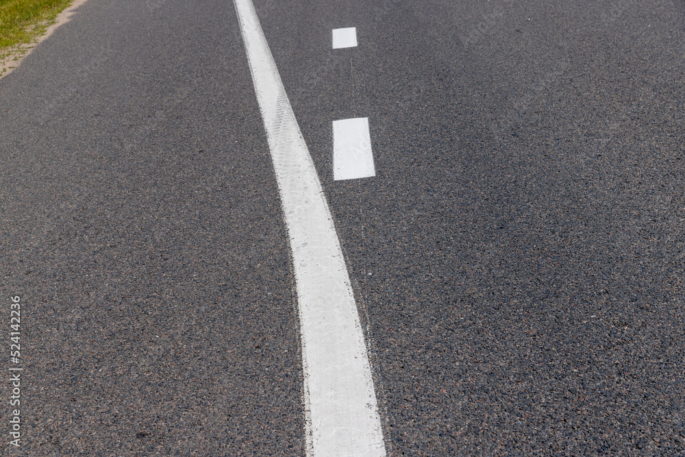 paved road for car traffic