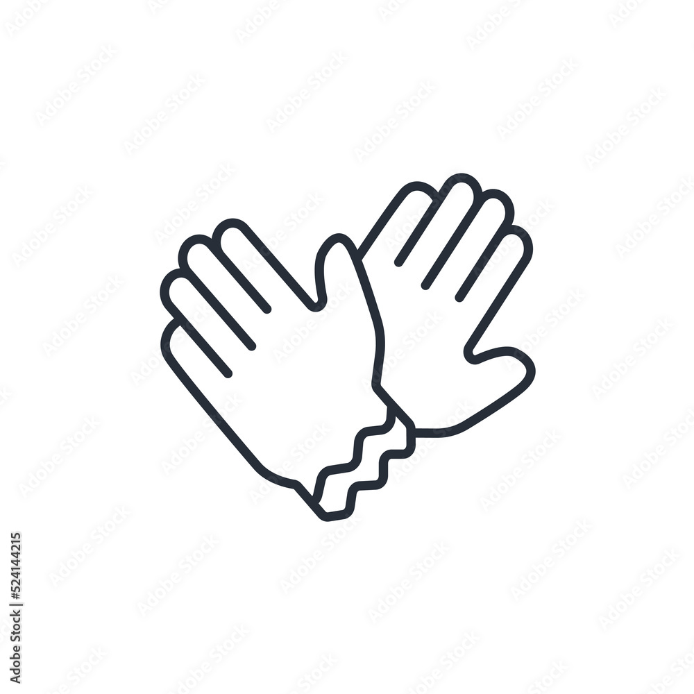 gloves icons  symbol vector elements for infographic web