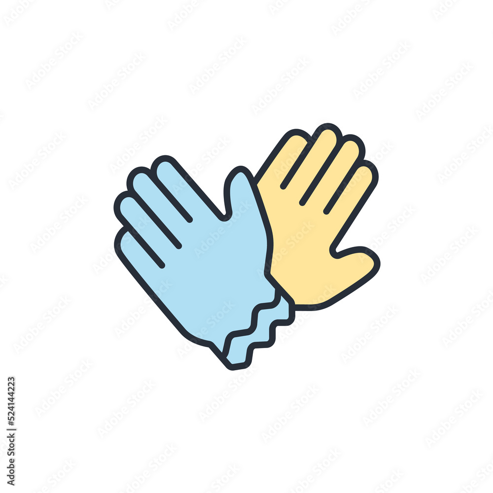 gloves icons symbol vector elements for infographic web gloves icons symbol vector elements for infographic web