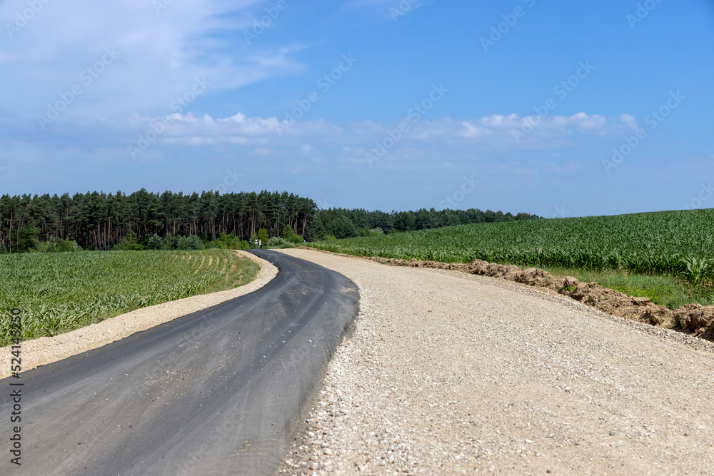 paved road for car traffic