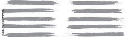 Wallpaper Mural Gray brush stroke set isolated on background. Collection of trendy brush stroke vector for grey ink paint, grunge backdrop, dirt banner, watercolor design and dirty texture. Brush stroke vector Torontodigital.ca