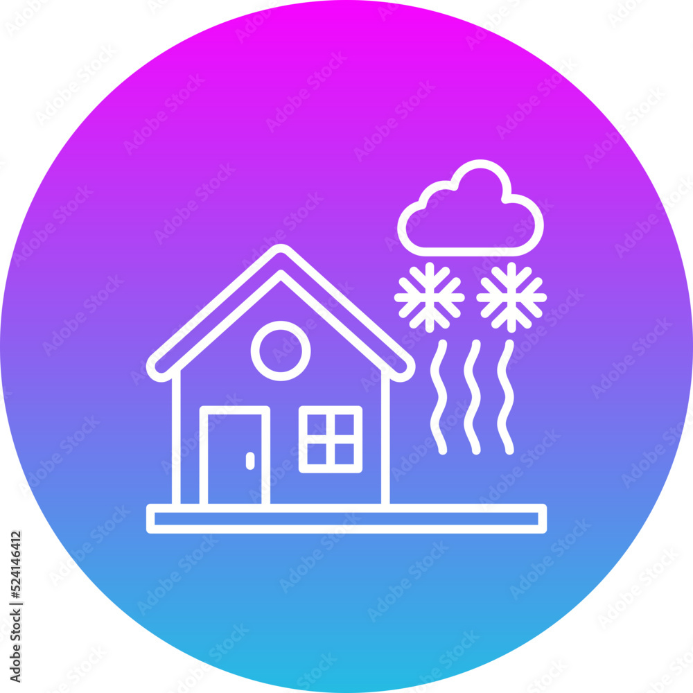 Cold Waves Gradient Circle Line Inverted Icon Cold Waves Gradient Circle Line Inverted Icon