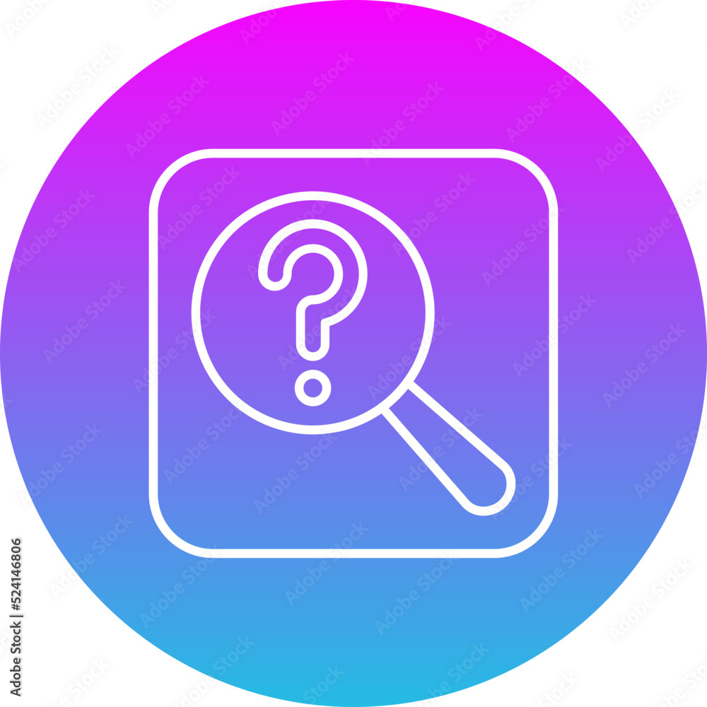 Search Gradient Circle Line Inverted Icon Search Gradient Circle Line Inverted Icon