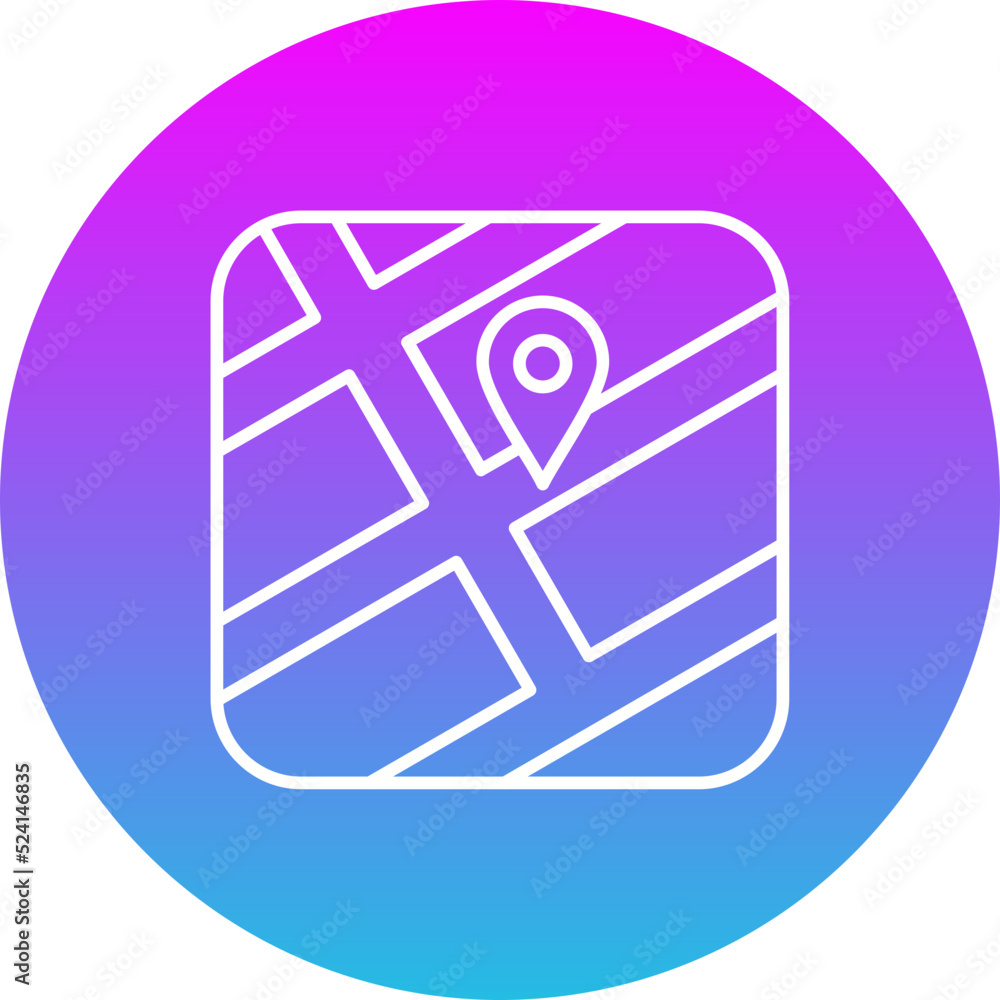 Navigation Gradient Circle Line Inverted Icon Navigation Gradient Circle Line Inverted Icon