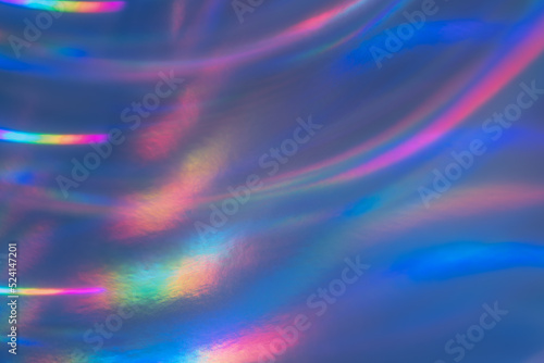 Prismatic Chromatic Holographic Aesthetic Neon Lights lines blur texture background photo
