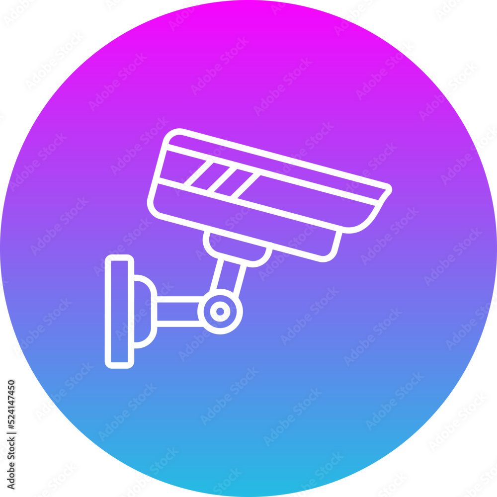 Surveillance Gradient Circle Line Inverted Icon Surveillance Gradient Circle Line Inverted Icon