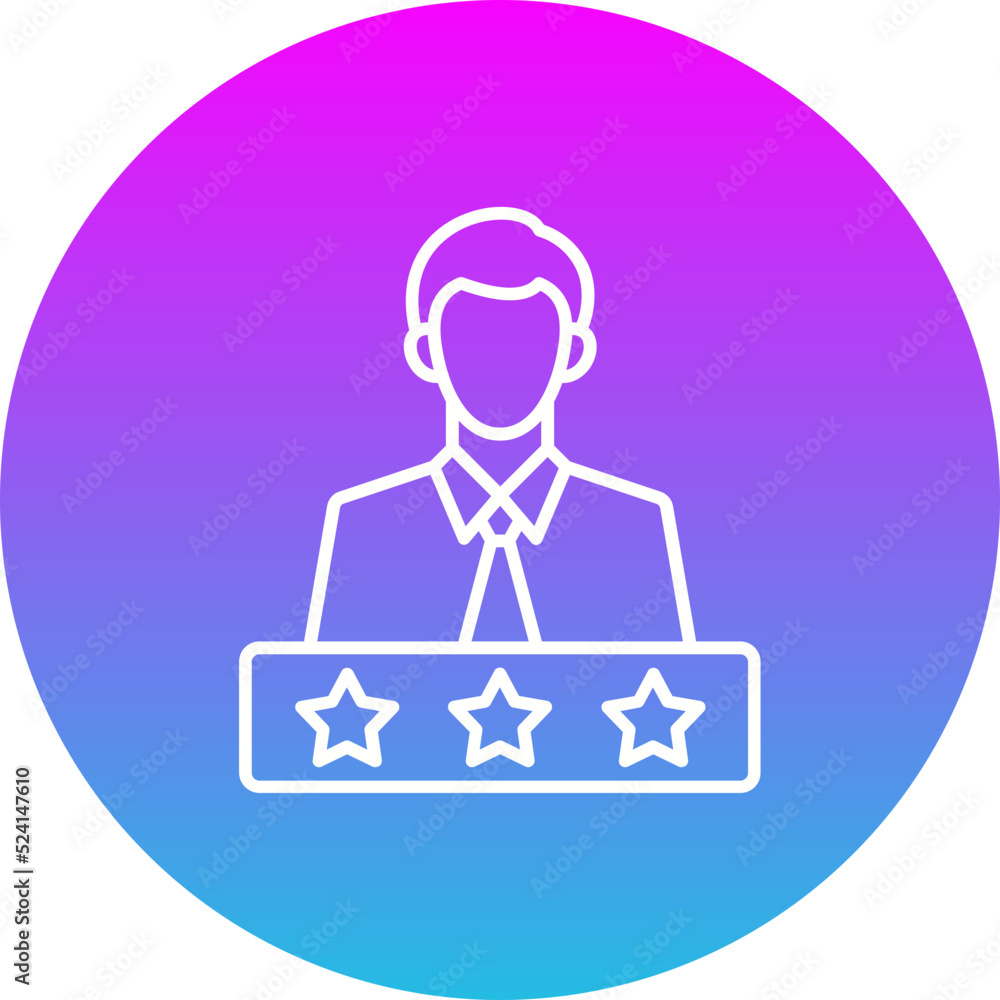 Rate Gradient Circle Line Inverted Icon Rate Gradient Circle Line Inverted Icon