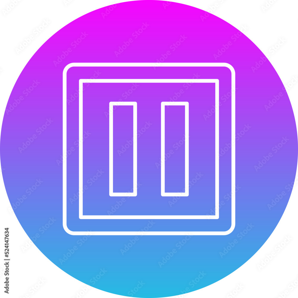 Pause Gradient Circle Line Inverted Icon Pause Gradient Circle Line Inverted Icon