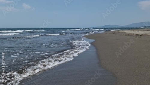waves on the beach