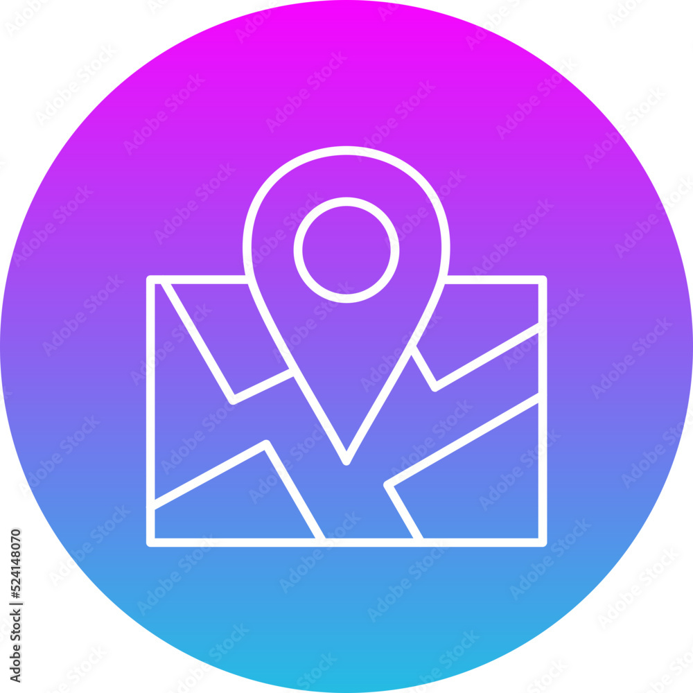 Pointer Gradient Circle Line Inverted Icon Pointer Gradient Circle Line Inverted Icon