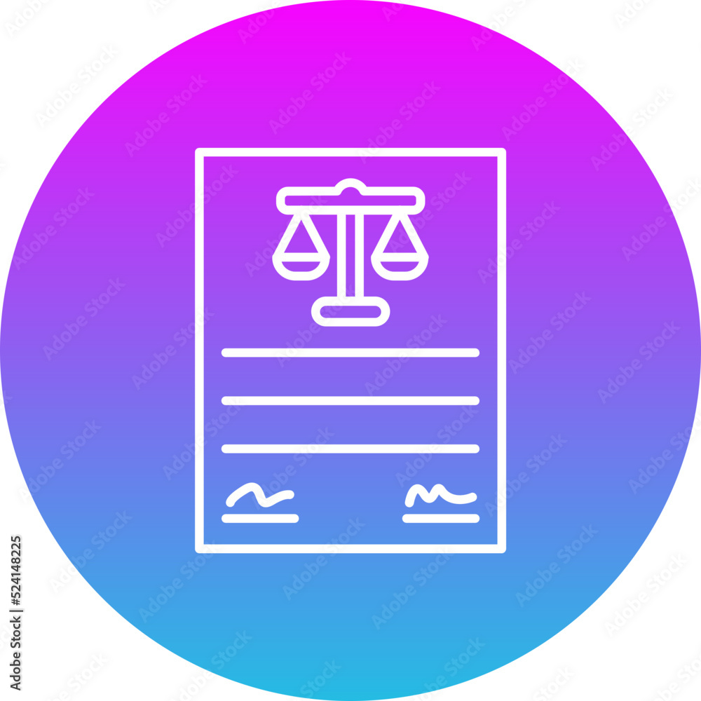 Agreement Gradient Circle Line Inverted Icon Agreement Gradient Circle Line Inverted Icon