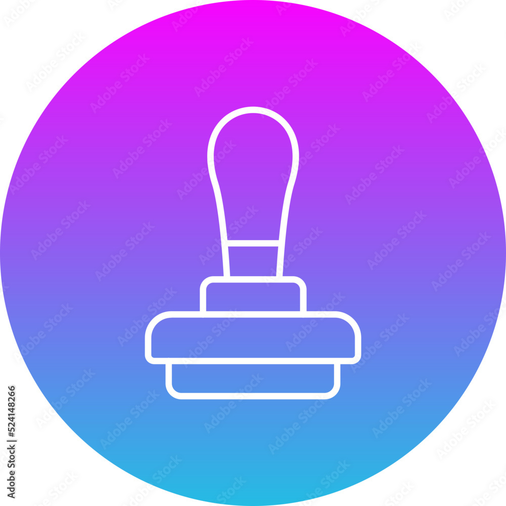 Stamp Gradient Circle Line Inverted Icon Stamp Gradient Circle Line Inverted Icon