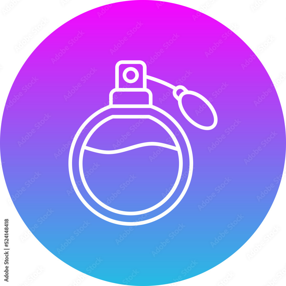 Perfume Gradient Circle Line Inverted Icon Perfume Gradient Circle Line Inverted Icon