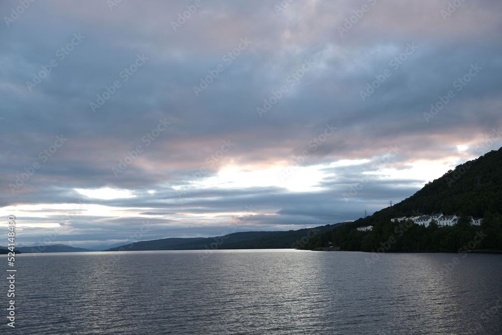 Highland Serenity: Captivating Sunset Over Loch Rannoch in Scotland