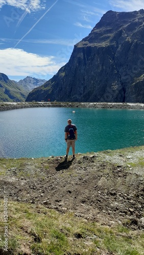 person on the lake