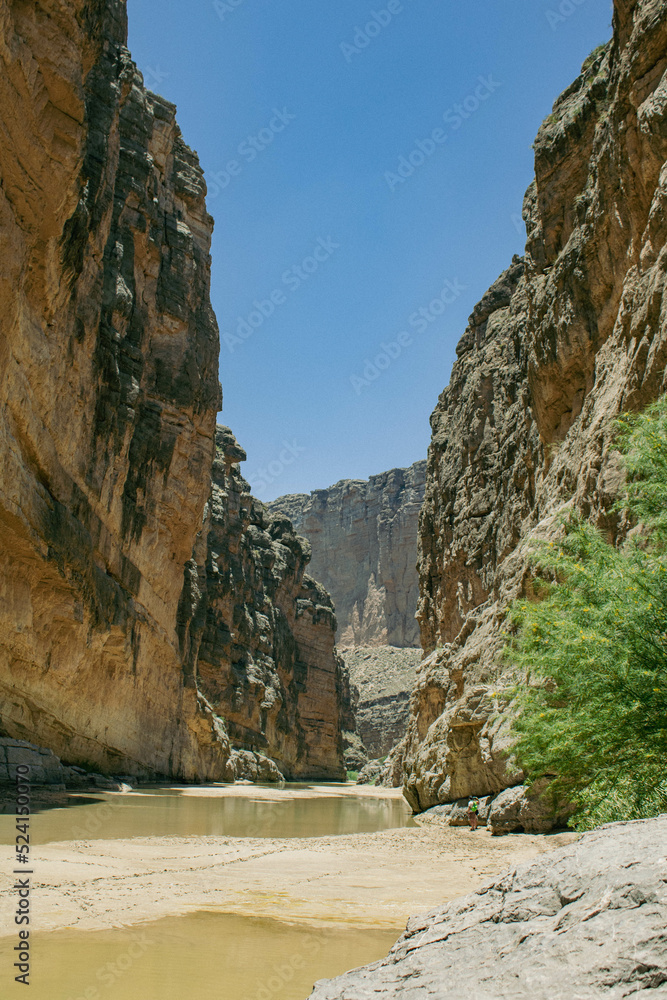 river in canyon in texas, Santa Elena Canyon