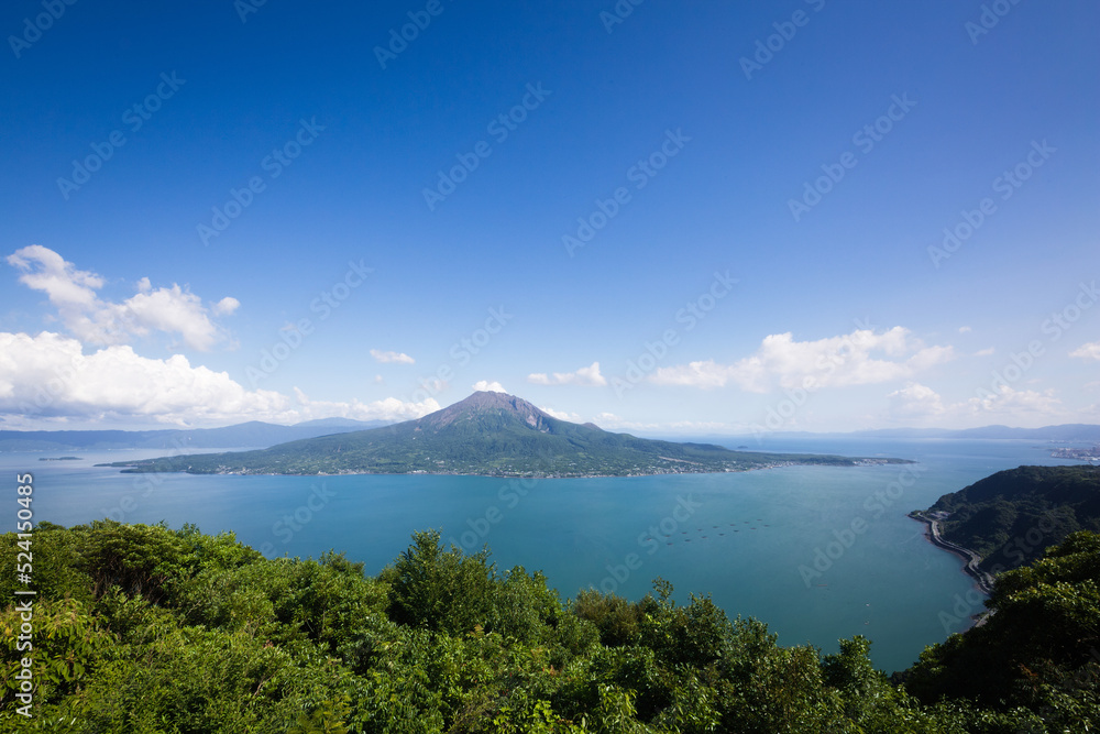 桜島と錦江湾	