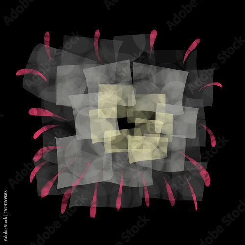 赤い曼珠沙華のイラスト