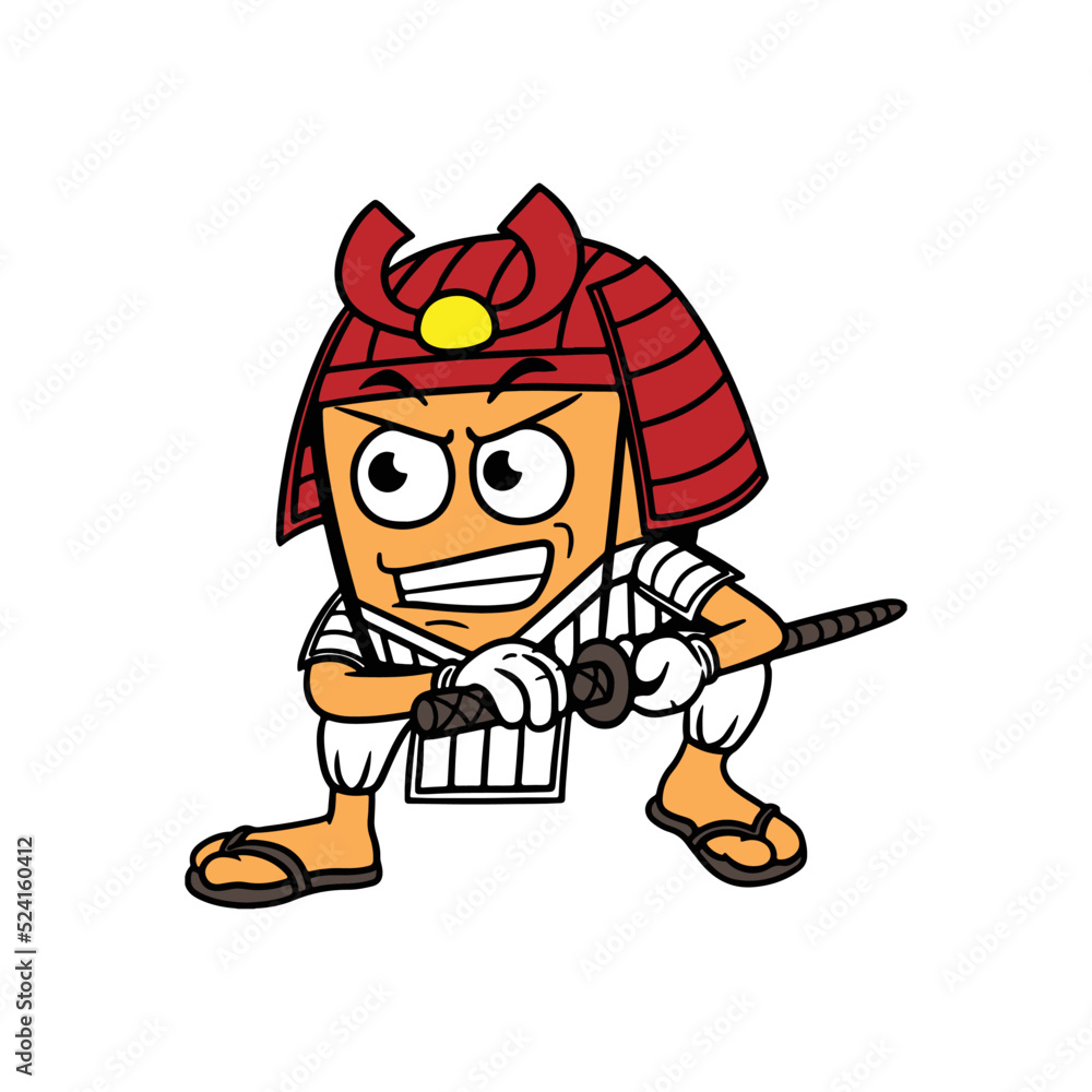 Naklejka premium box cartoon character