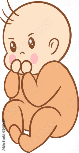 Cute Baby Babies Boy Cartoon Flat collection illustration