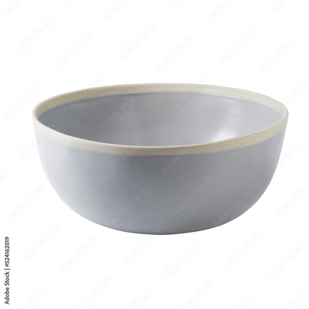 White ceramic bowl isolated on alpha background White ceramic bowl isolated on alpha background