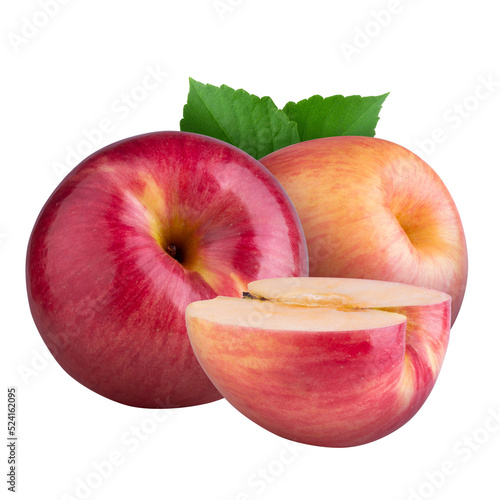 Canvas Print red apple isolated on alpha background