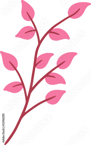 Watercolor Leaf Leaves Flower and Floral Botanical Natural illustration
