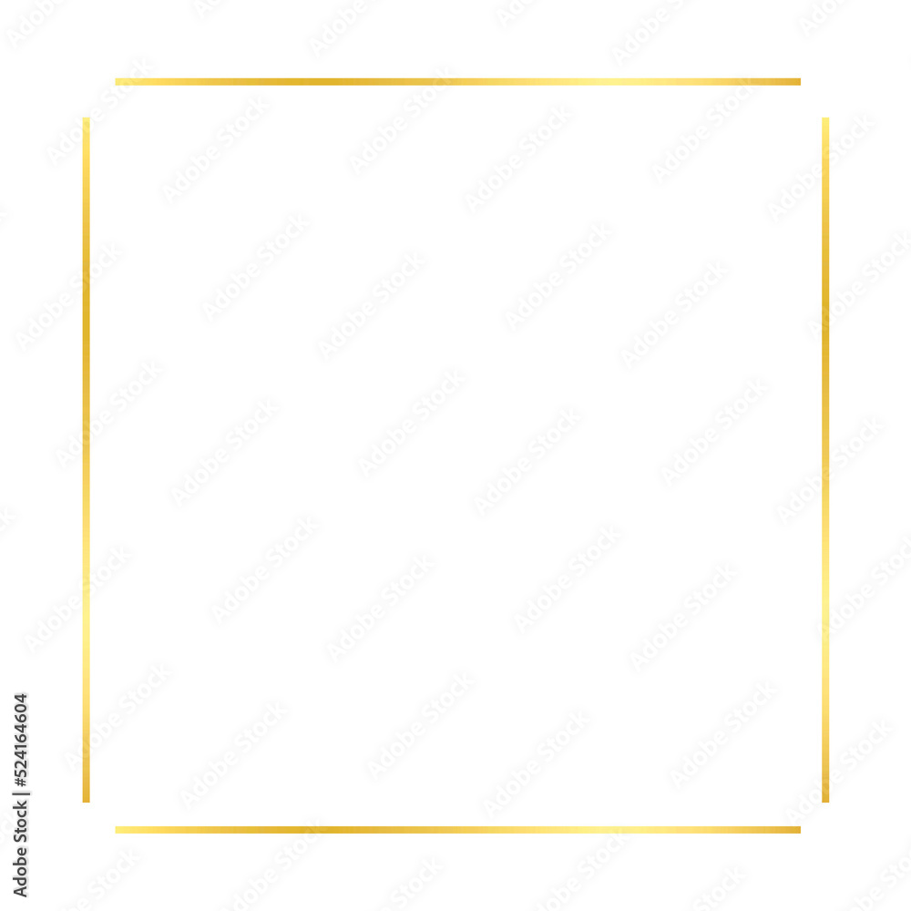 Gold Square Outline Gold Square Outline