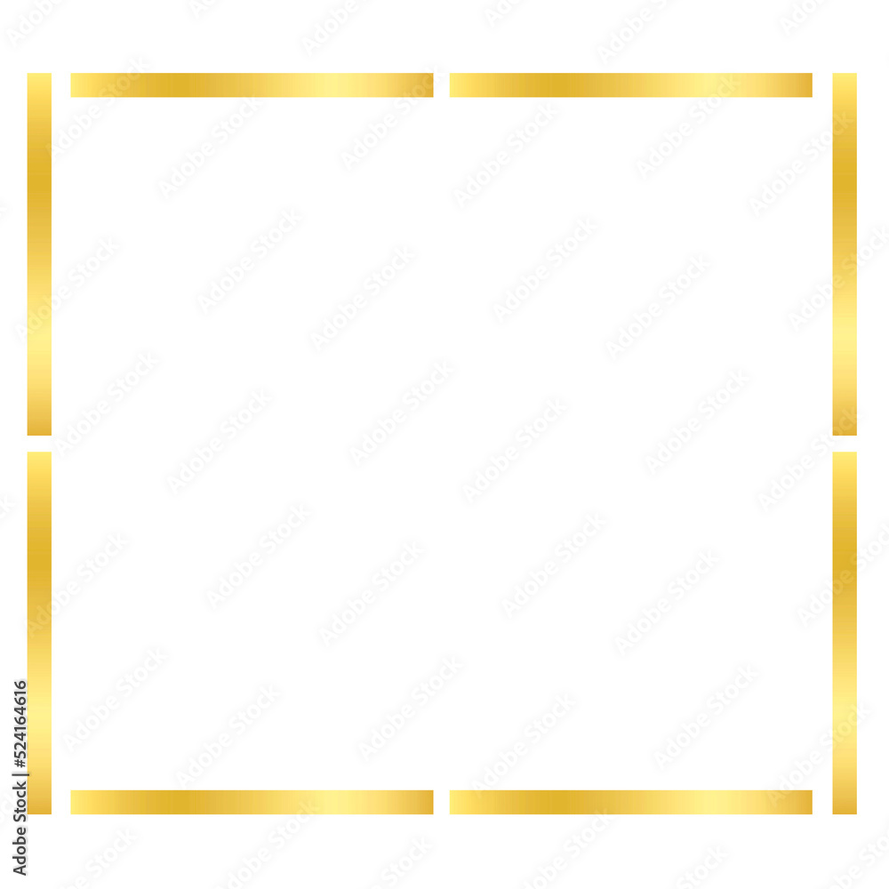 Gold Square Outline Gold Square Outline