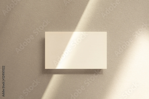 빛과 그림자와 명함목업