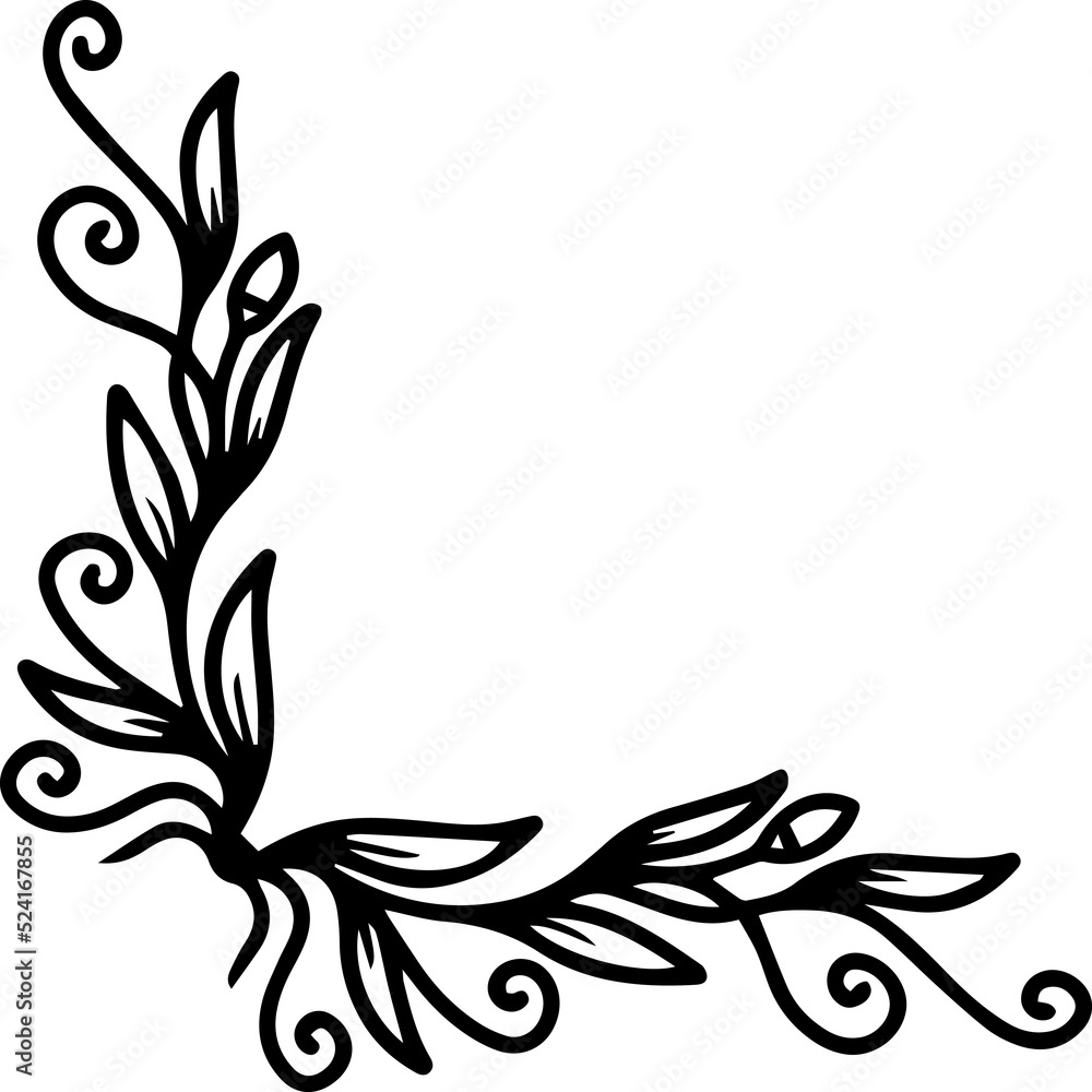 Floral Element Line Art Illustration
Floral Element Line Art Illustration