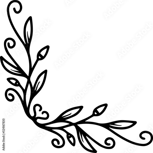 Ornament Creative Flower Line Art 