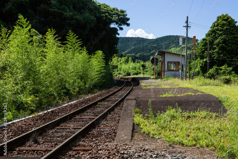 Obraz premium JR特牛駅 山口県下関市豊北町