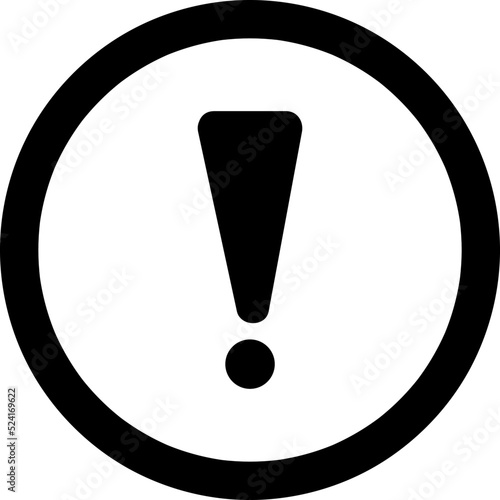Exclamation Mark sign symbol illustration on white background..eps