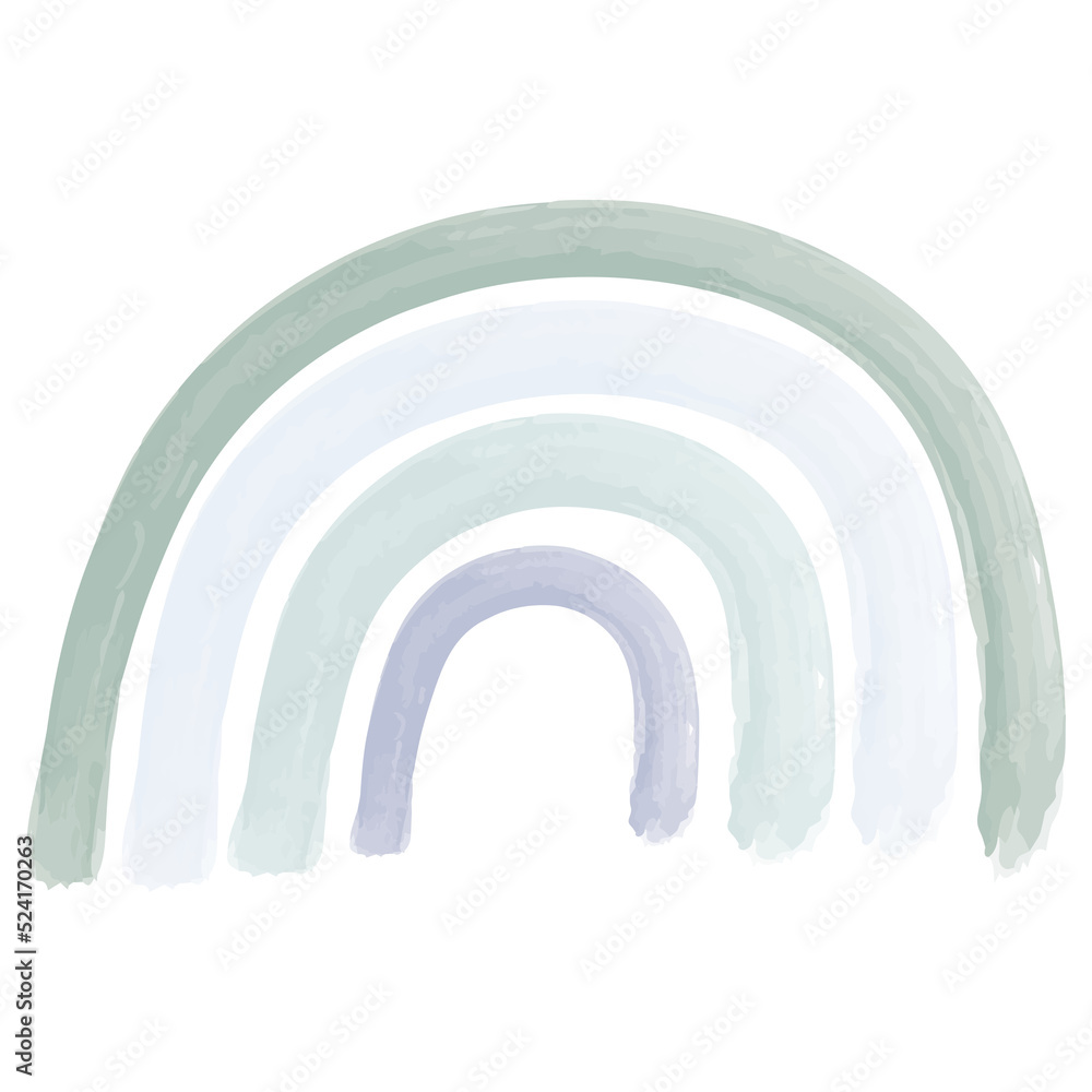 Watercolor Rainbow Clipart Watercolor Rainbow Clipart