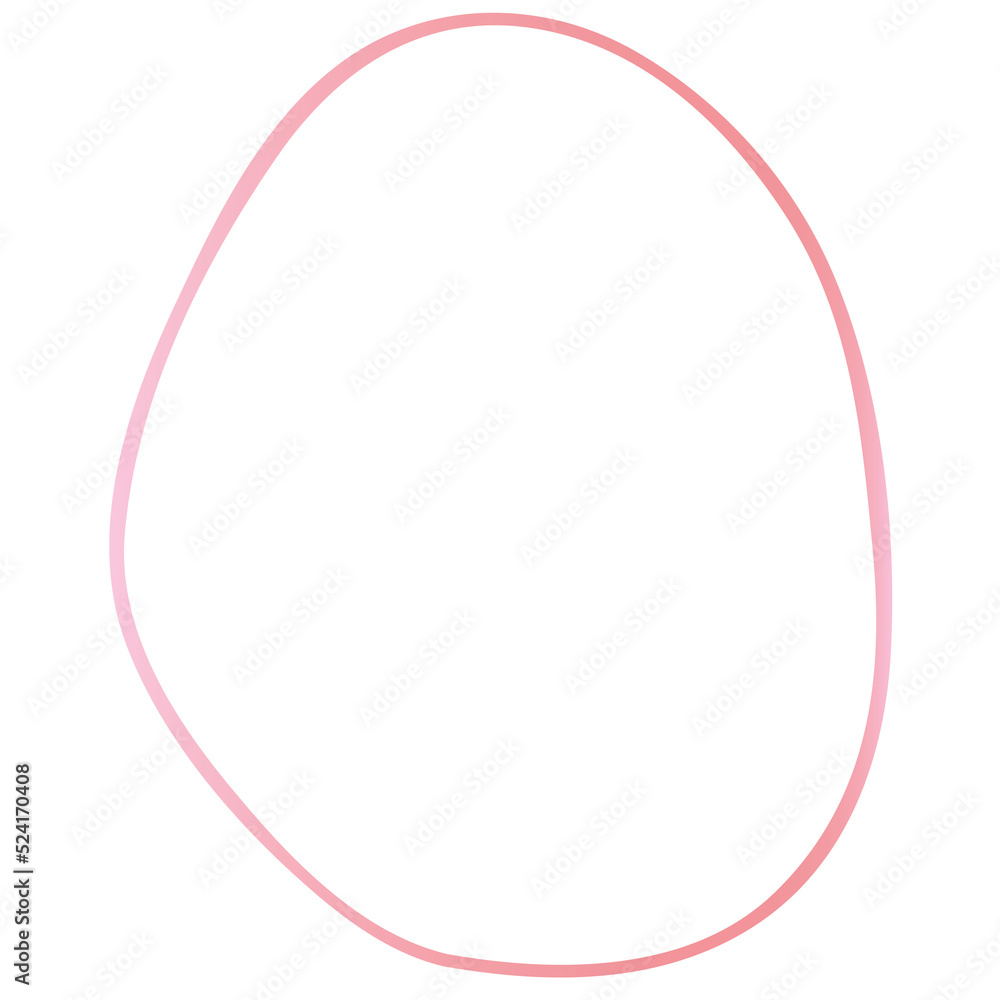 Rose gold abstract shape outline Rose gold abstract shape outline