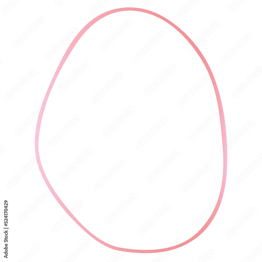 Rose gold abstract shape outline Rose gold abstract shape outline